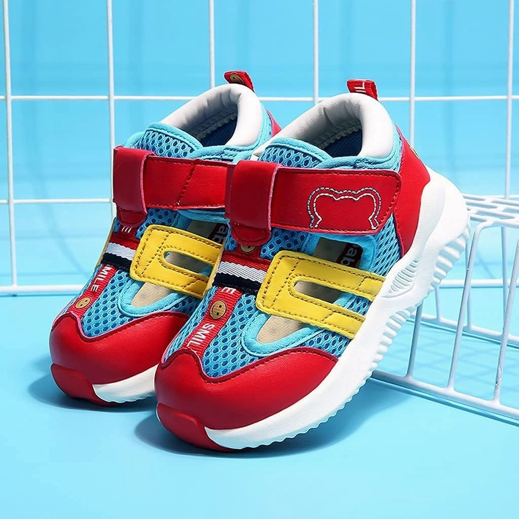 Baby Shoes Children's Shoes Baby Sandals 1-3 s Old Children's Toddler Shoes Breathable Non-Slip Non-Slip Shoes Fit Baby Water Shoes (Red 17.5cm)