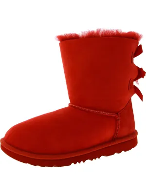 Bailey Bow II Girls Lined Fur-Lined Winter Boots