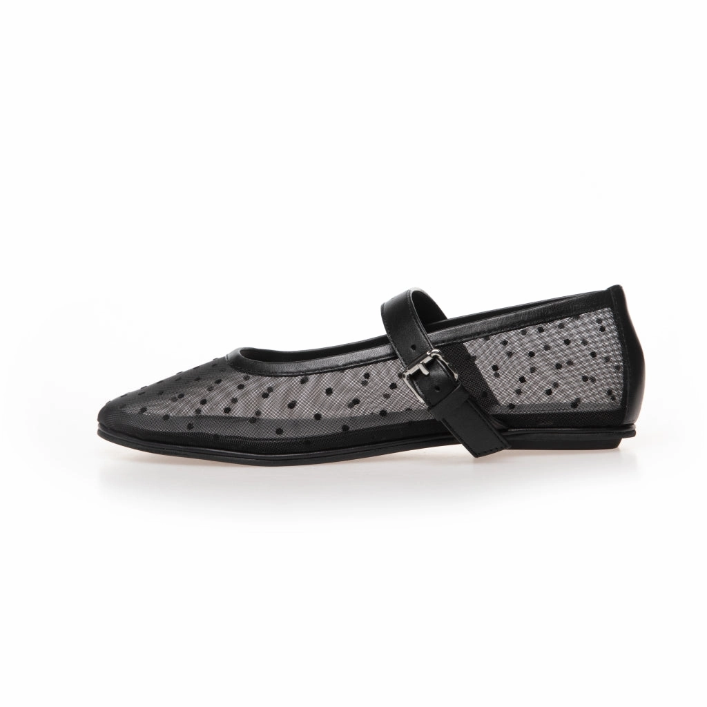 BALLERINA NET DOTS - BLACK