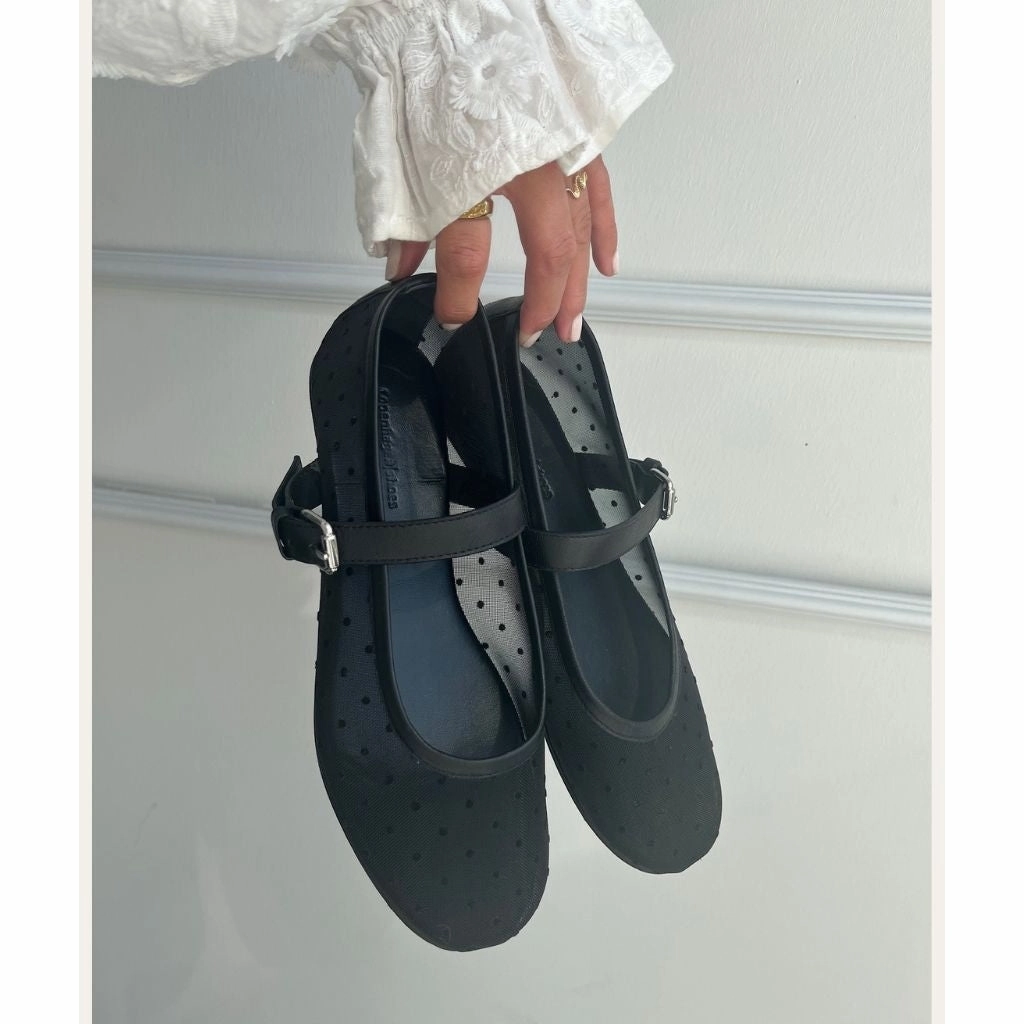 BALLERINA NET DOTS - BLACK