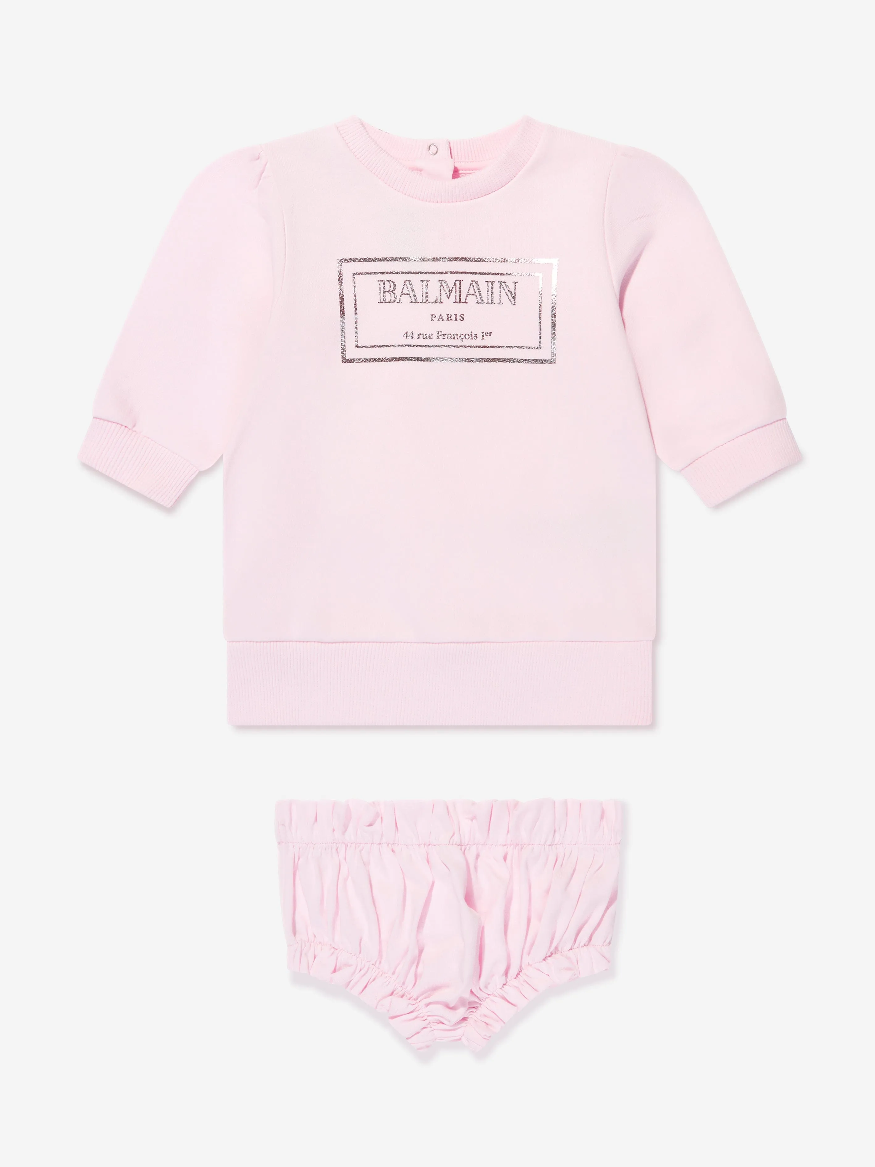 Balmain Baby Girls Sweater Dress in Pink