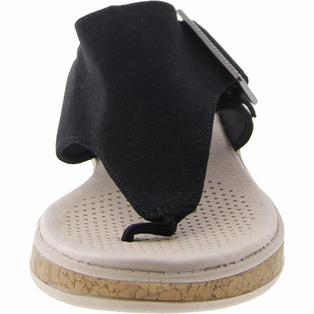 BAY Womens Buckle Canvas Wedge Sandals
