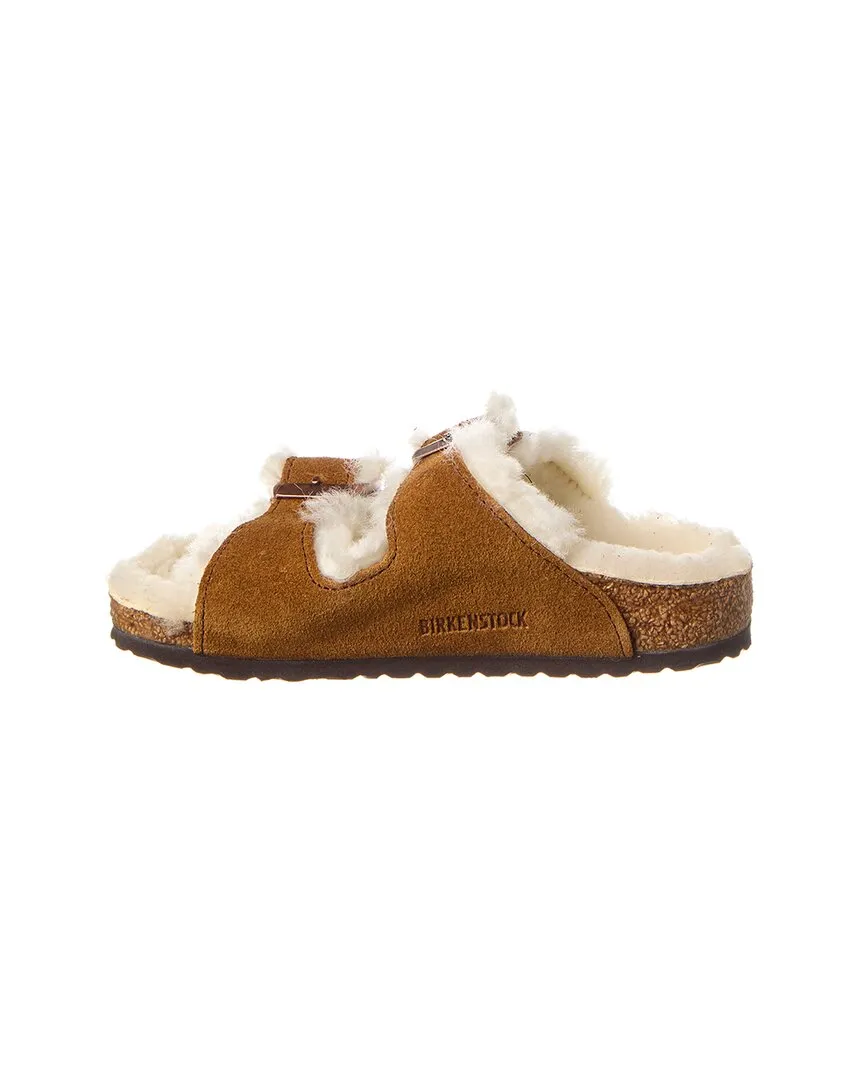 Birkenstock Arizona Narrow Suede & Shearling Sandal