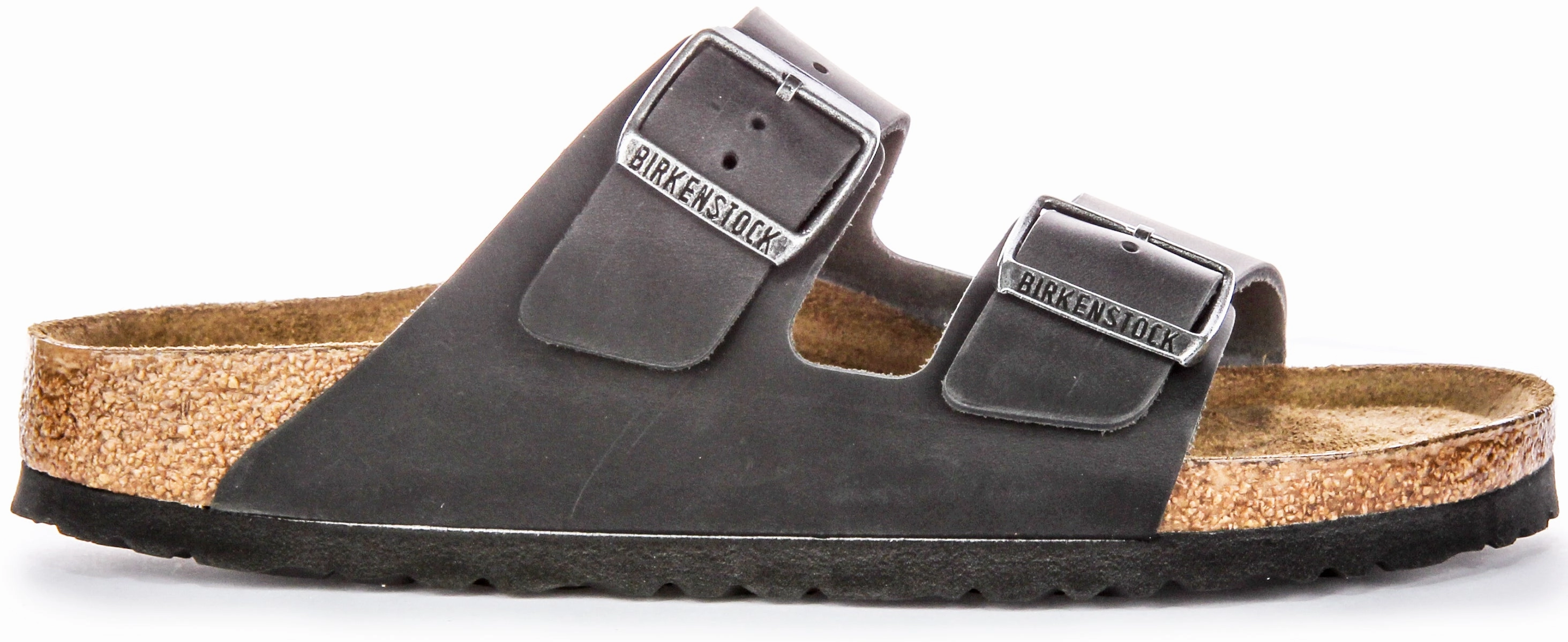 Birkenstock Arizon Soft Footbed In Black Oiled Leather | Narrow Fit Shoes Birkenstock