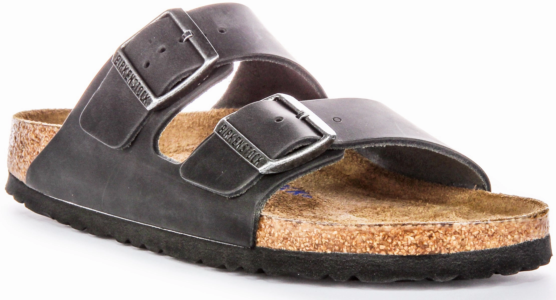Birkenstock Arizon Soft Footbed In Black Oiled Leather | Narrow Fit Shoes Birkenstock