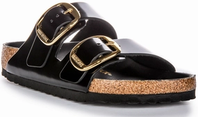 Birkenstock Arizona Big Buckle In Black | Regular Fit Shoes Birkenstock
