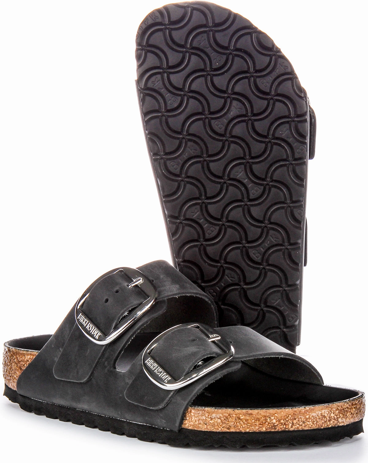 Birkenstock Arizona Big Buckle In Black | Regular Fit Shoes Birkenstock