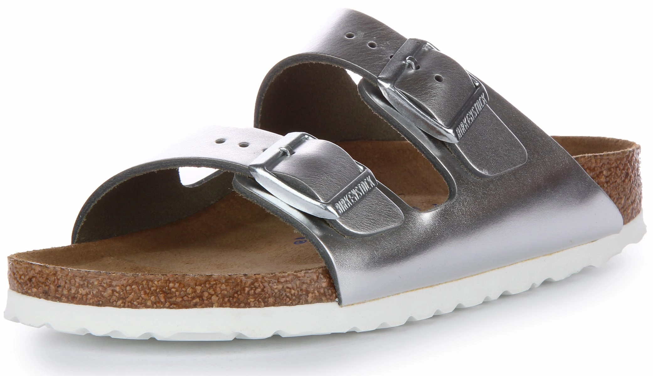 Birkenstock Arizona BS In Silver | Narrow Fit Shoes Birkenstock