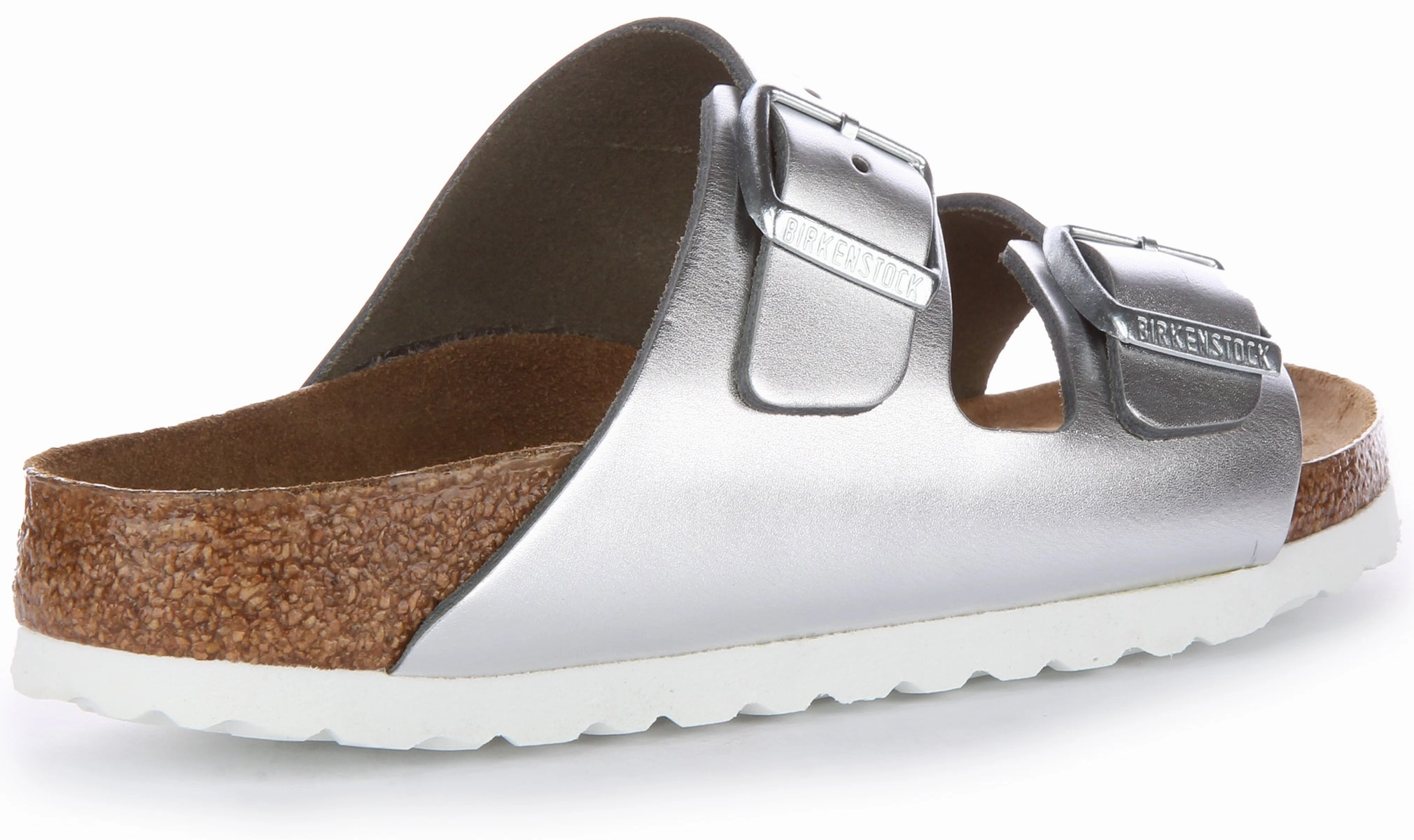 Birkenstock Arizona BS In Silver | Narrow Fit Shoes Birkenstock