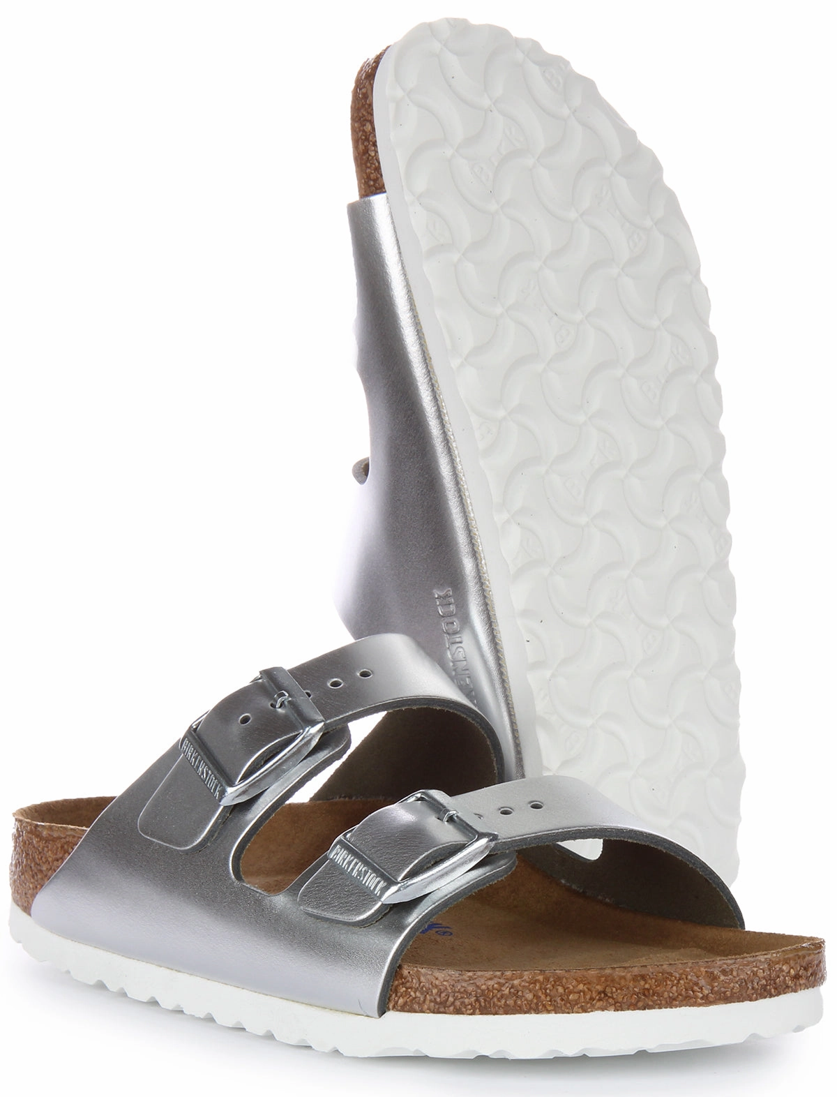 Birkenstock Arizona BS In Silver | Narrow Fit Shoes Birkenstock