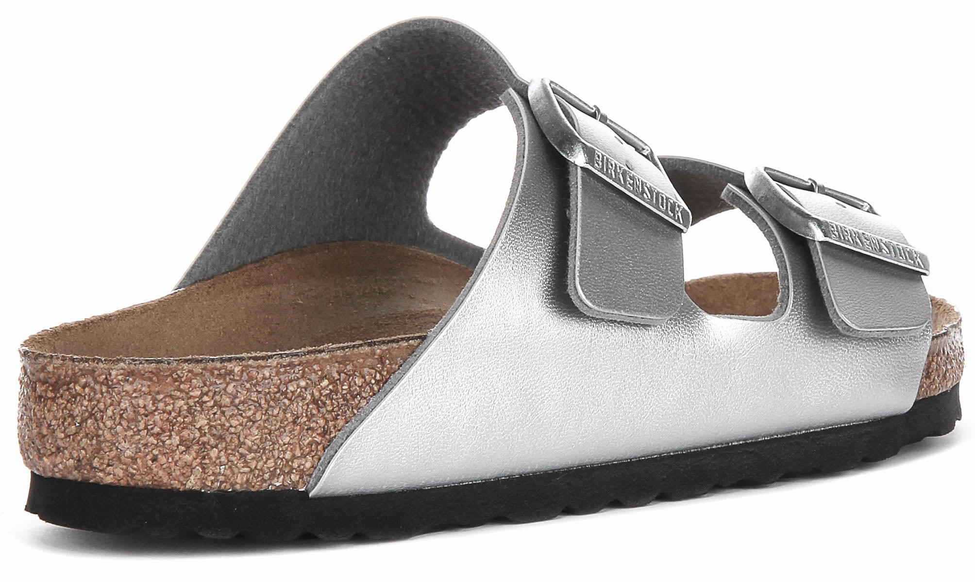 Birkenstock Arizona Bs In Silver | Regular Fit Shoes Birkenstock