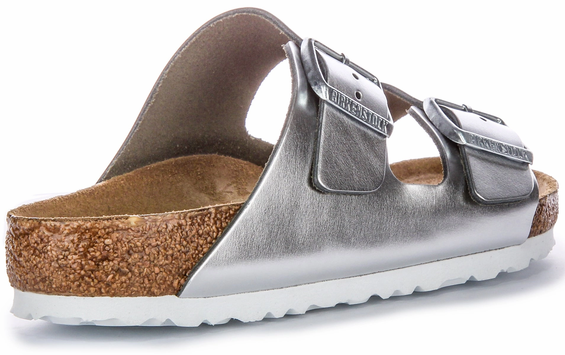 Birkenstock Arizona BS In Silver | Regular Fit Shoes Birkenstock