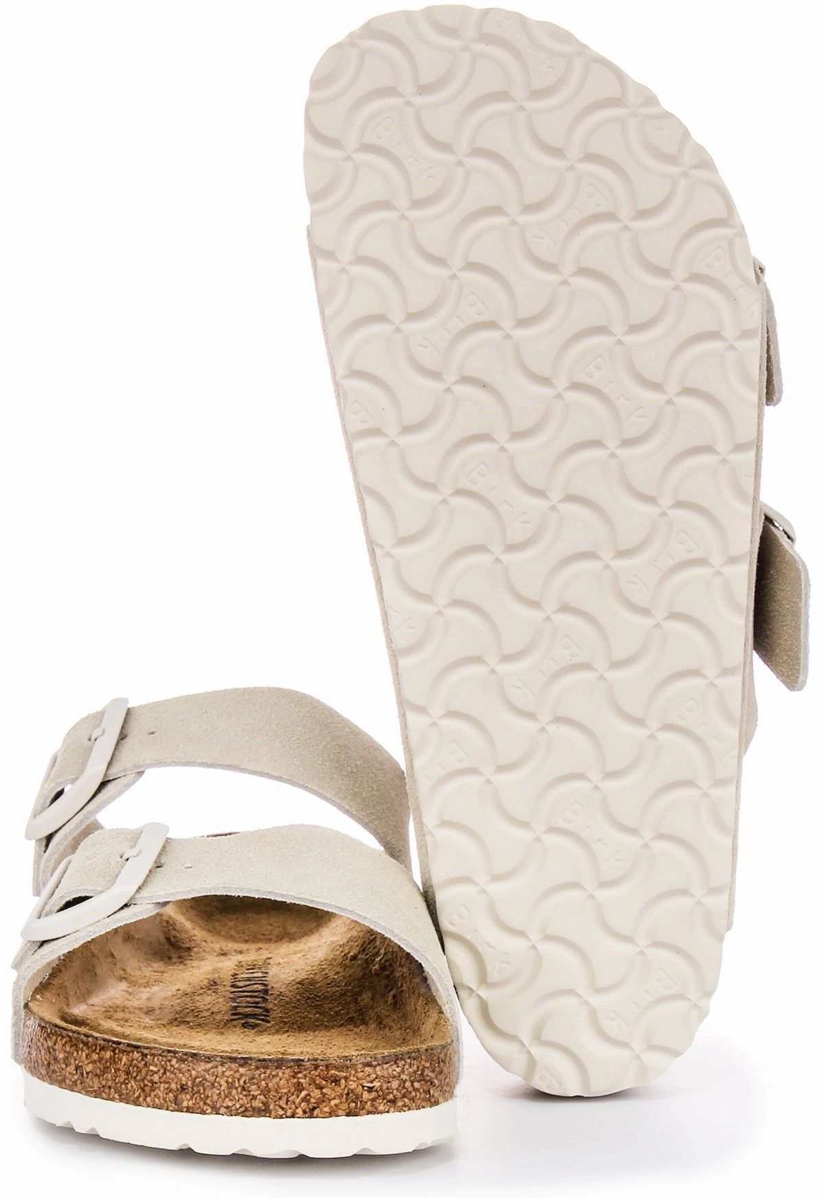 Birkenstock Arizona Bs Suede In Light Grey | Regular Fit Shoes Birkenstock