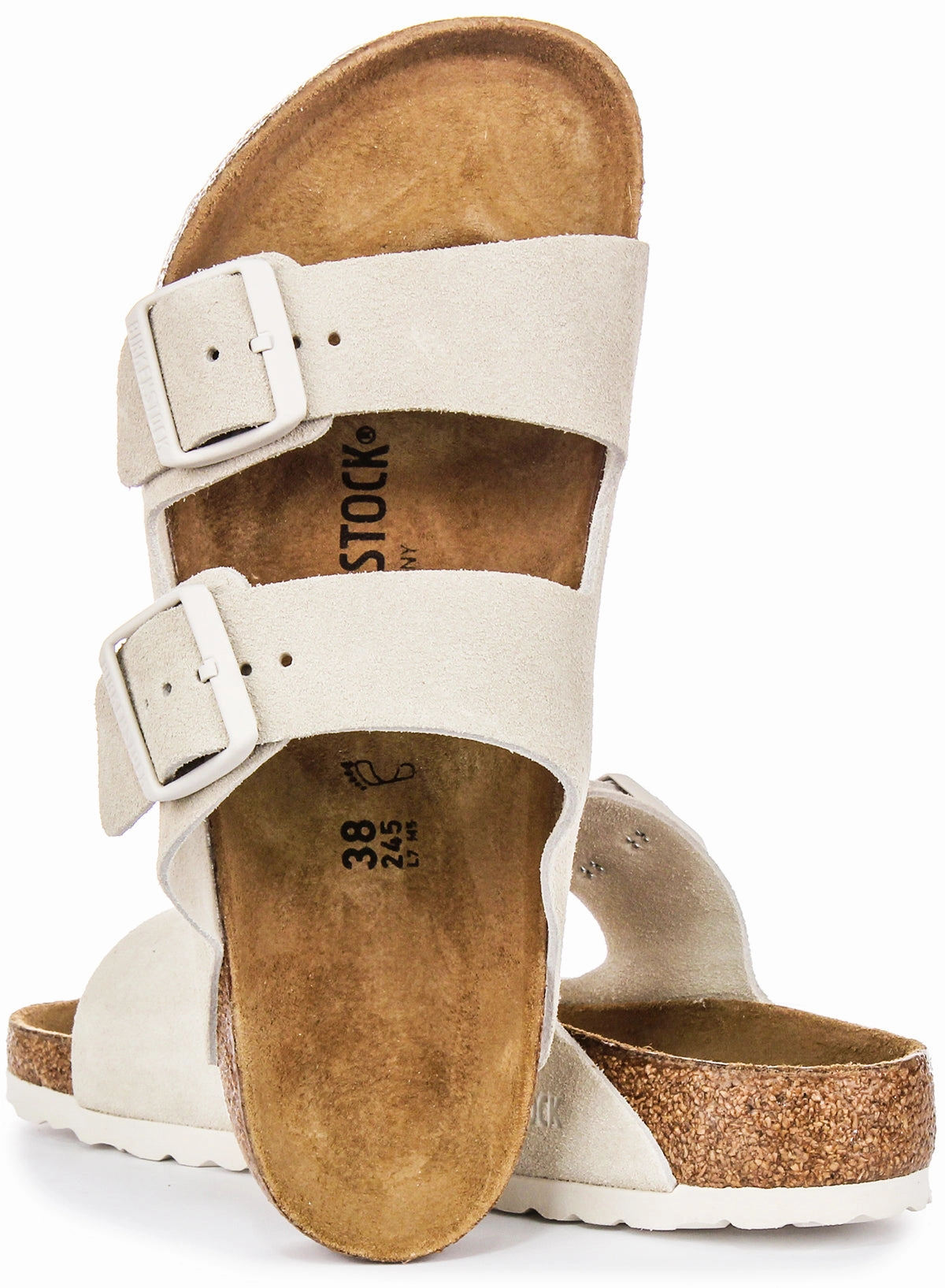 Birkenstock Arizona Bs Suede In Light Grey | Regular Fit Shoes Birkenstock