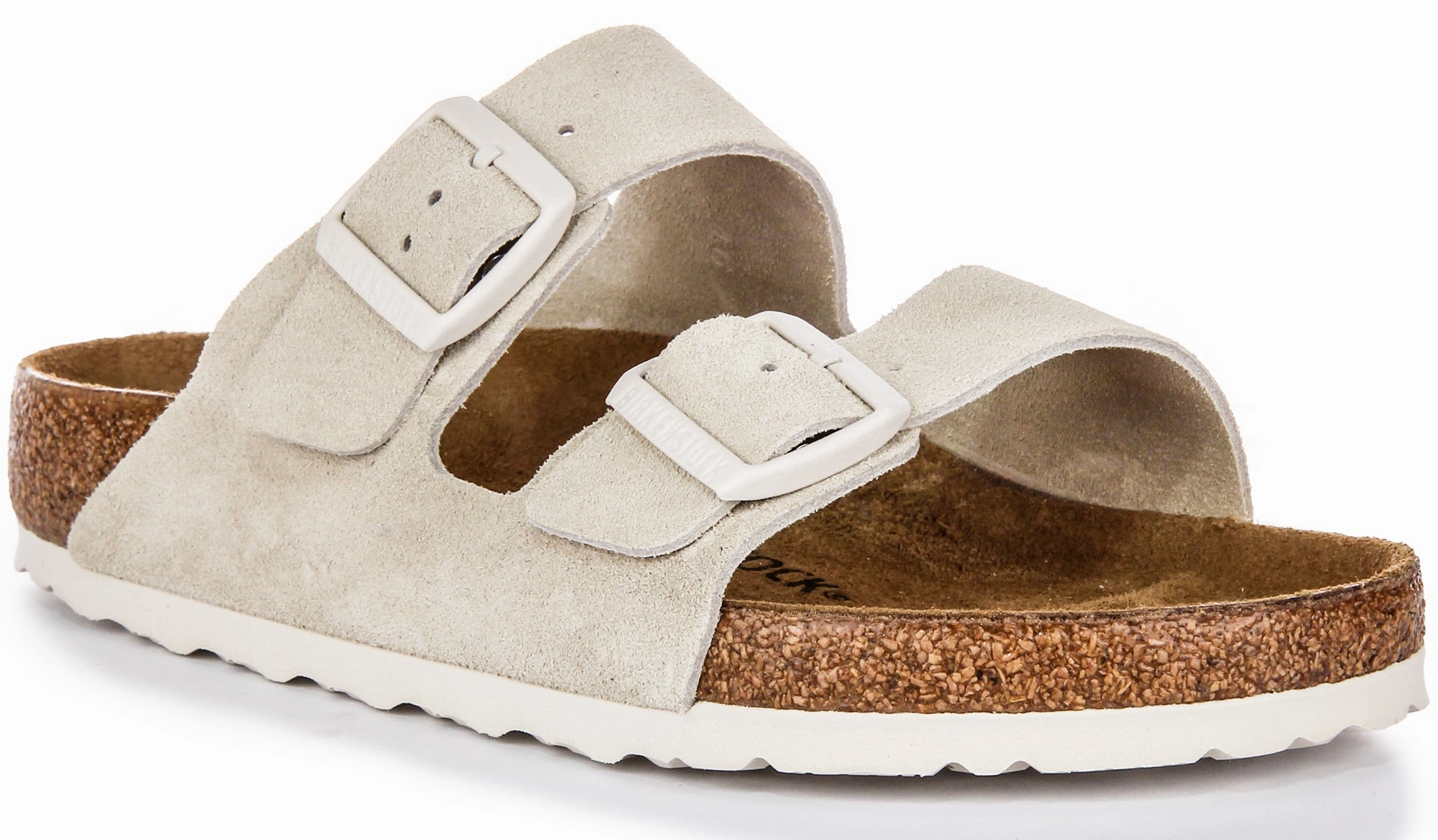 Birkenstock Arizona Bs Suede In Light Grey | Regular Fit Shoes Birkenstock