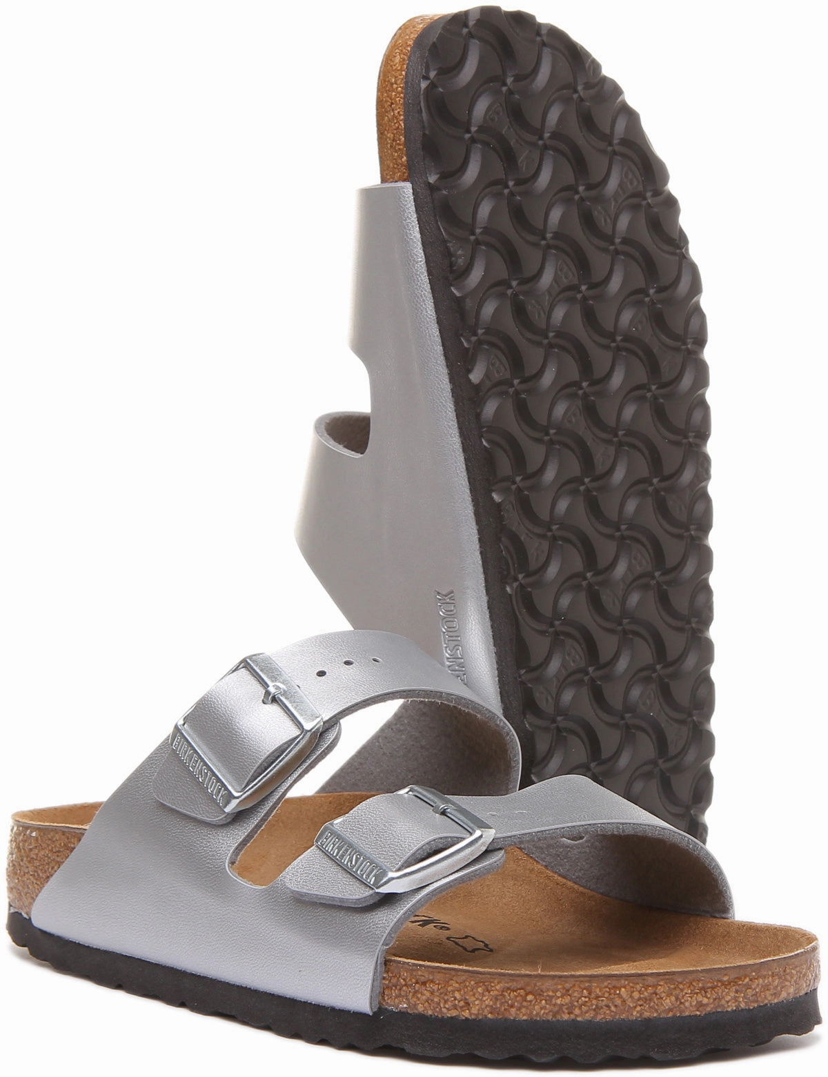 Birkenstock Arizona In Silver For Women | Narrow Fit Shoes Birkenstock