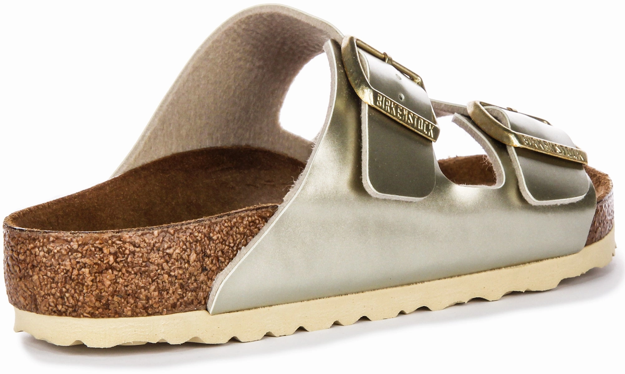 Birkenstock Arizona Kids BS In Gold Meta For Juniors Shoes Birkenstock