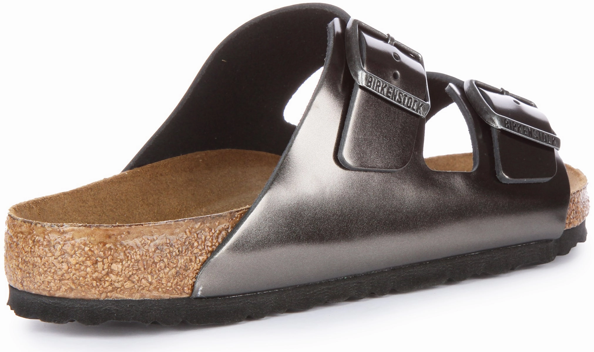 Birkenstock Arizona Natural Leather SFB In Antracite | Regular Fit Shoes Birkenstock