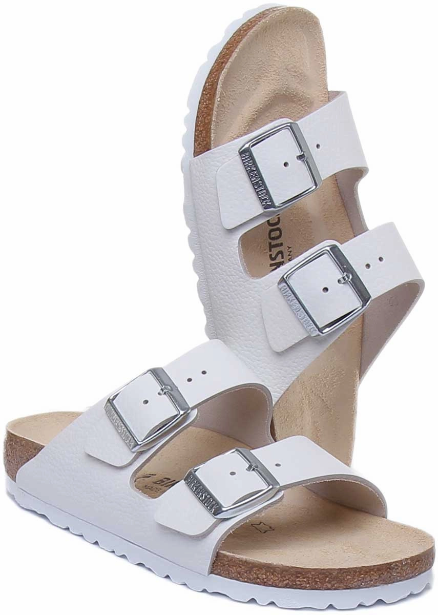 Birkenstock Arizona Nl Unisex In White | Narrow Fit Shoes Birkenstock