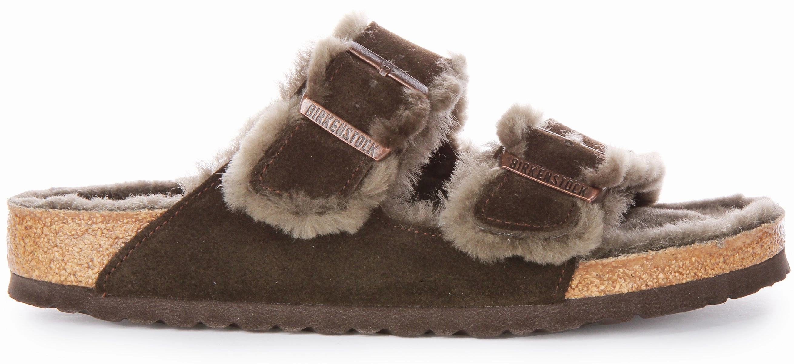 Birkenstock Arizona Shearling In Moca | Regular Fit Shoes Birkenstock