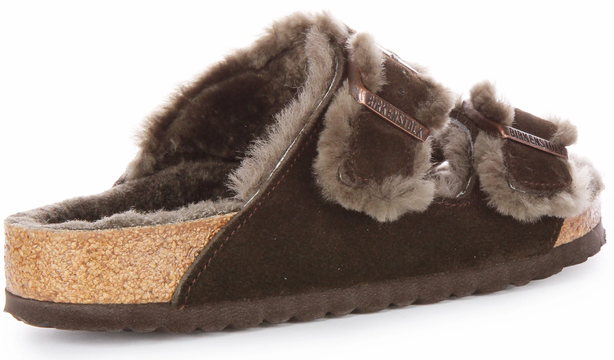 Birkenstock Arizona Shearling In Moca | Regular Fit Shoes Birkenstock
