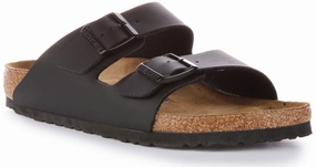 Birkenstock Arizona Soft Footbed In Black | Narrow Fit Shoes Birkenstock