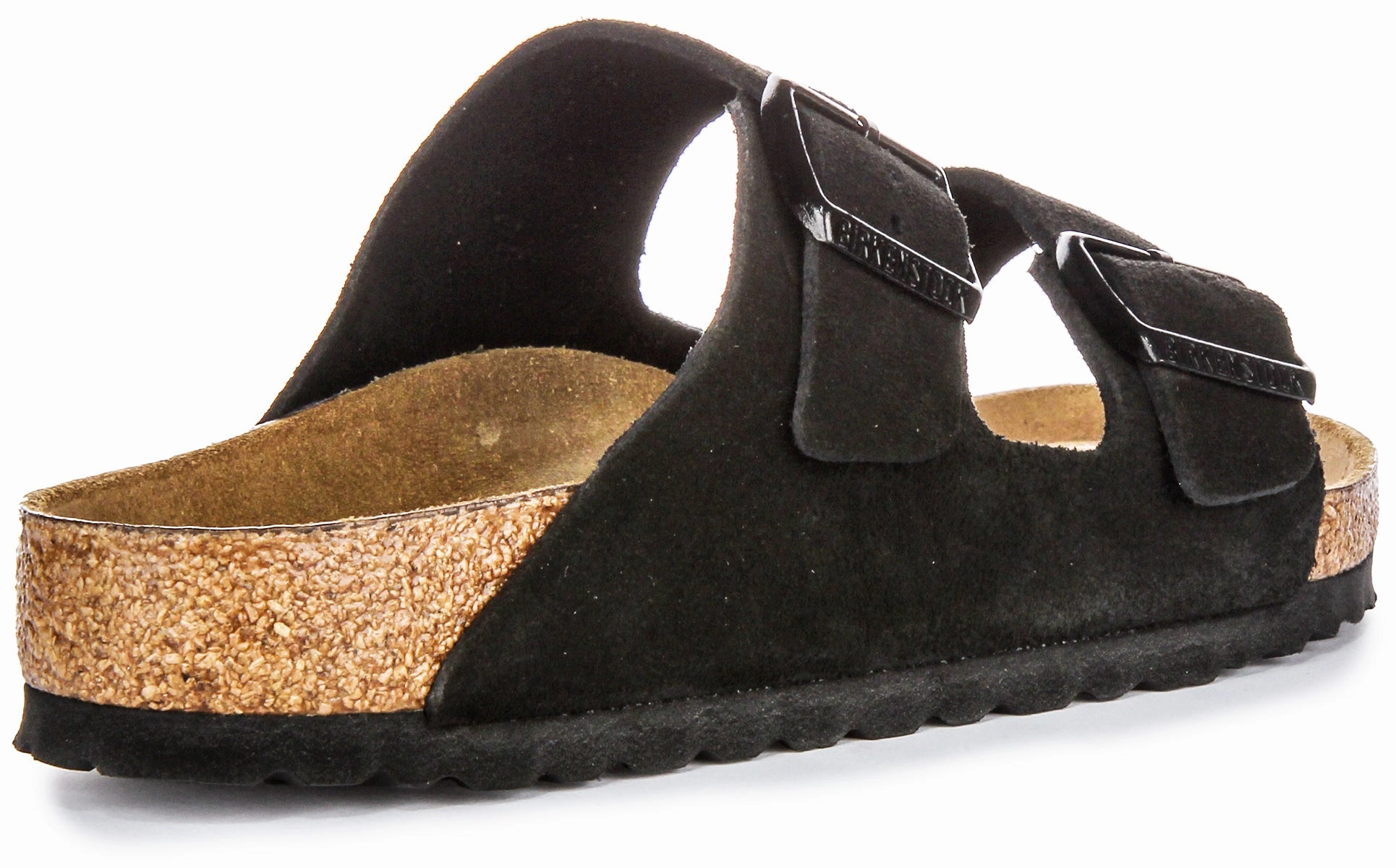 Birkenstock Arizona Soft Footbed In Black Suede | Regular Fit Shoes Birkenstock