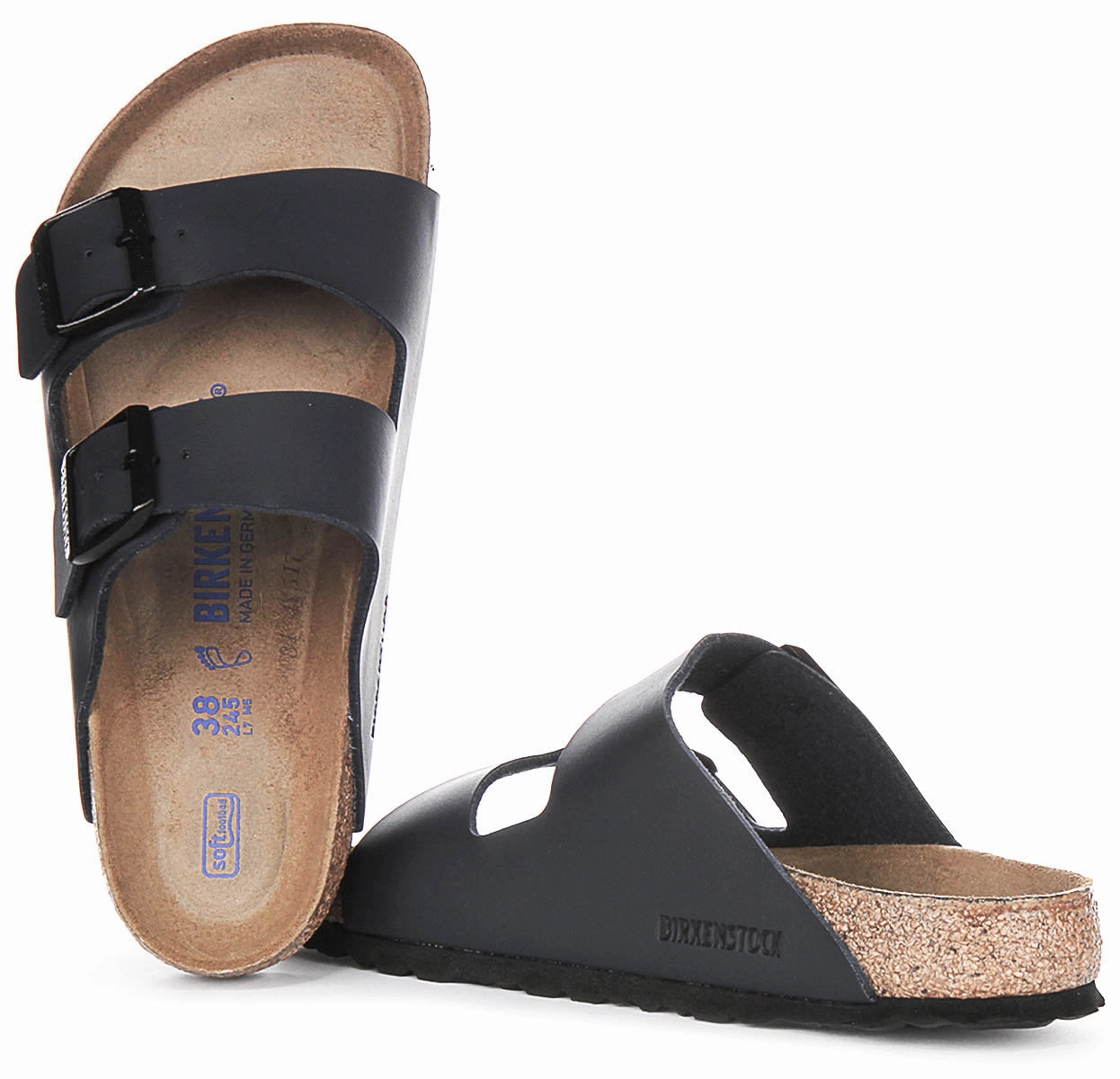 Birkenstock Arizona Soft Footbed In Blue | Regular Fit Shoes Birkenstock