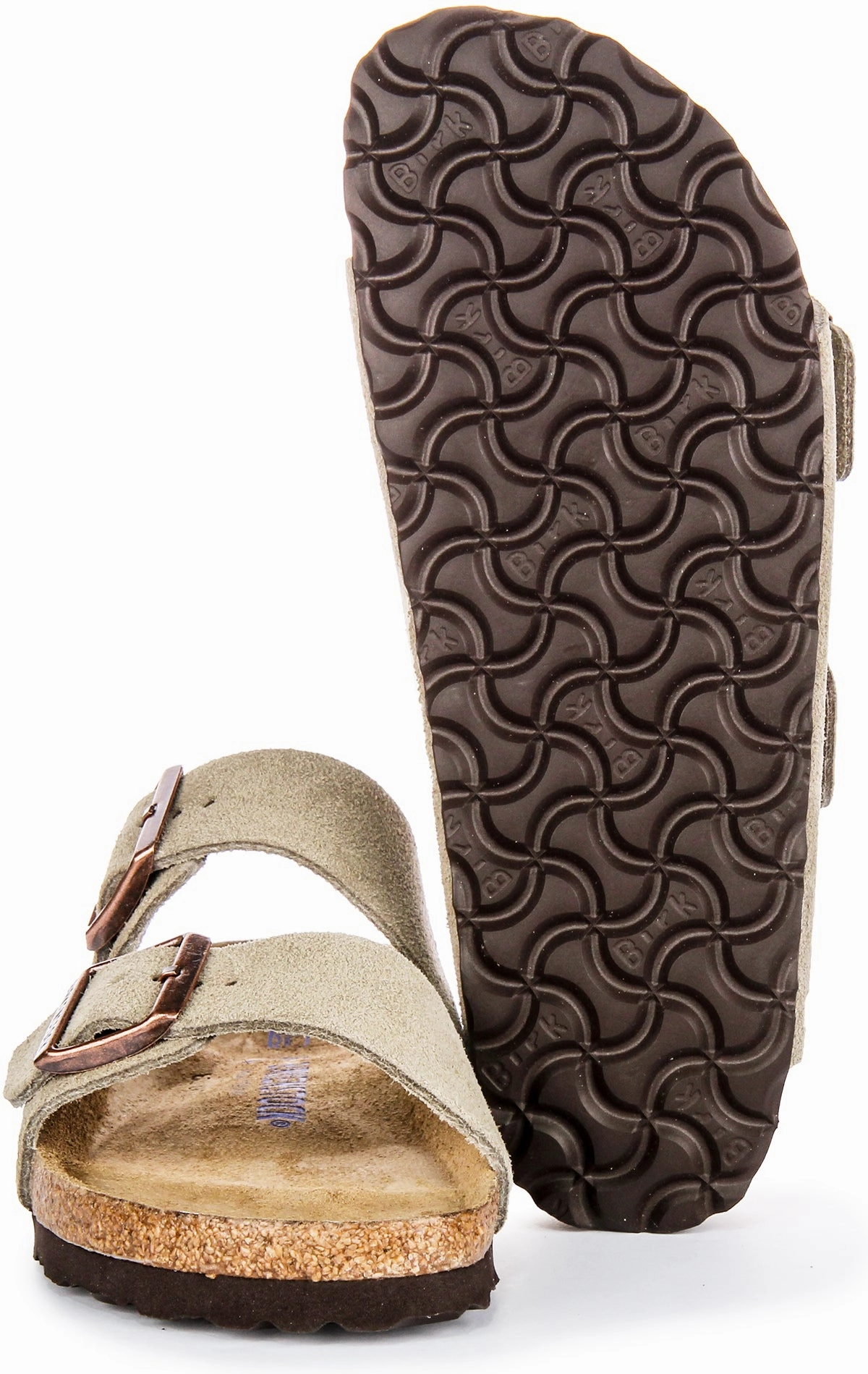 Birkenstock Arizona Soft Footbed In Taupe | Narrow Fit Shoes Birkenstock