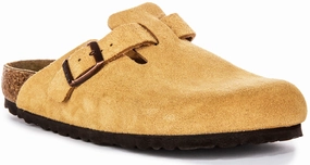 Birkenstock Boston Bs In Lattee | Regular Fit Shoes Birkenstock