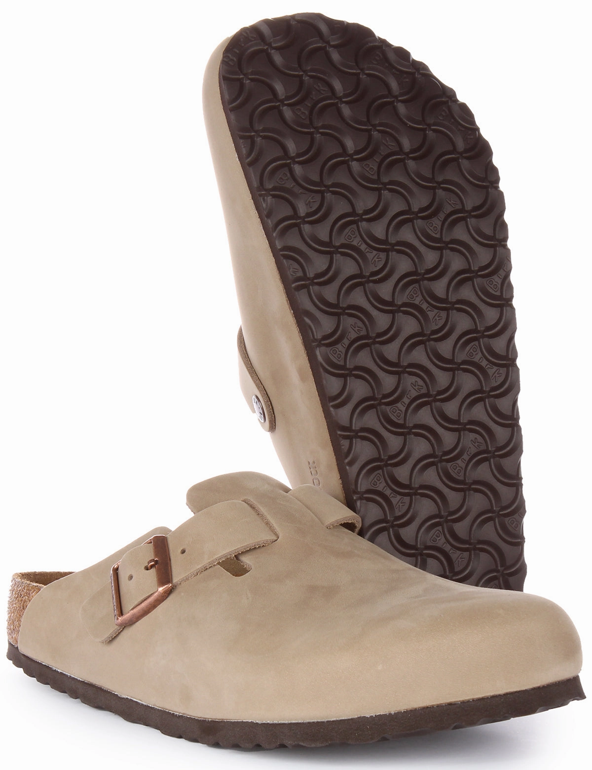 Birkenstock Boston Bs In Tobacco  | Regular Fit Shoes Birkenstock