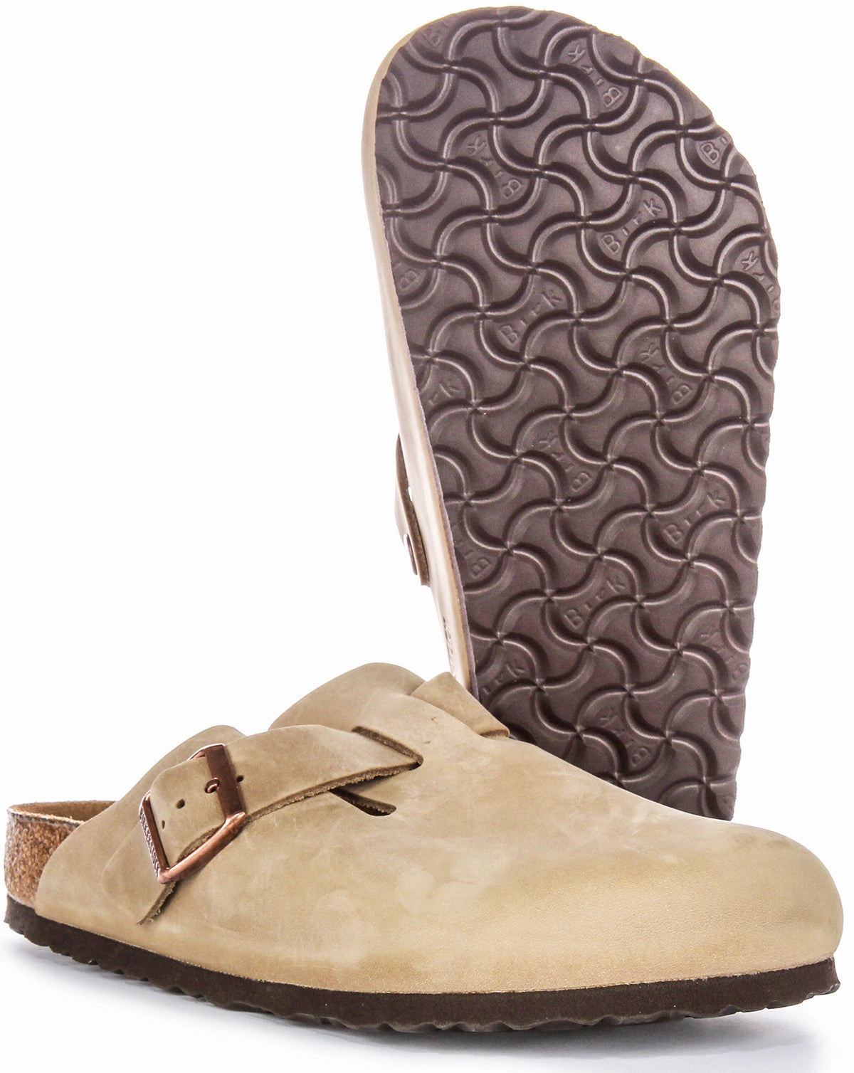 Birkenstock Boston Bs In Tobacco | Regular Fit Shoes Birkenstock