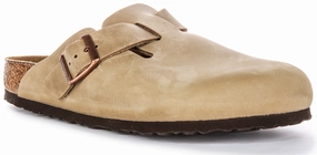 Birkenstock Boston Bs In Tobacco | Regular Fit Shoes Birkenstock