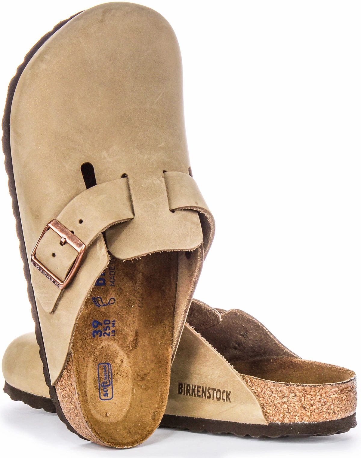 Birkenstock Boston Bs In Tobacco | Regular Fit Shoes Birkenstock