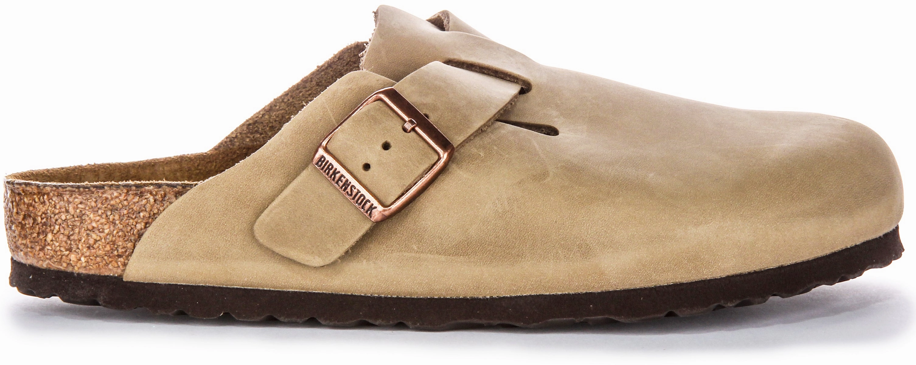Birkenstock Boston Bs In Tobacco | Regular Fit Shoes Birkenstock