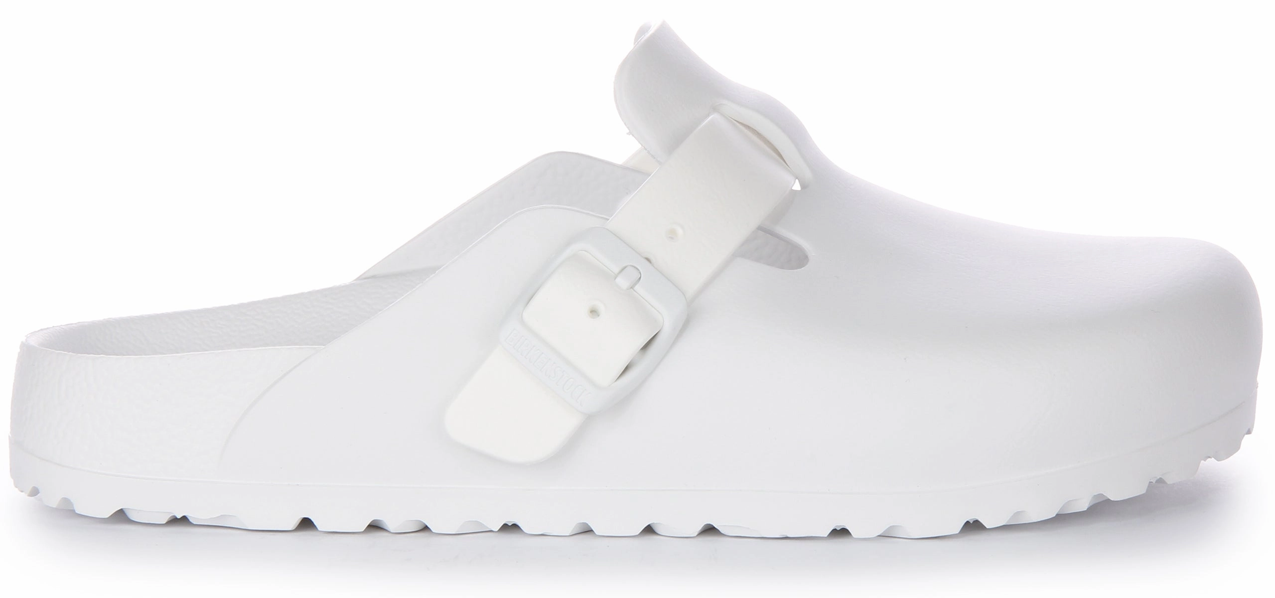 Birkenstock Boston Essentia EVA In White | Narrow Fit Shoes Birkenstock