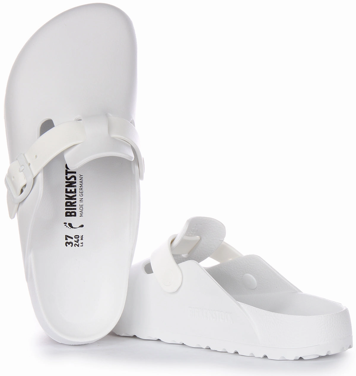 Birkenstock Boston Essentia EVA In White | Narrow Fit Shoes Birkenstock
