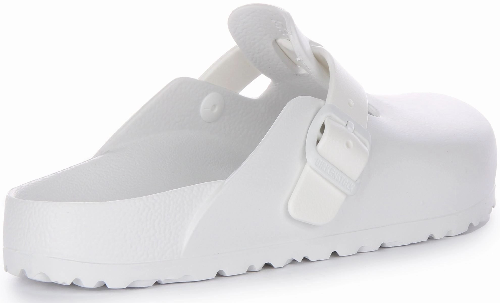 Birkenstock Boston Essentia EVA In White | Narrow Fit Shoes Birkenstock
