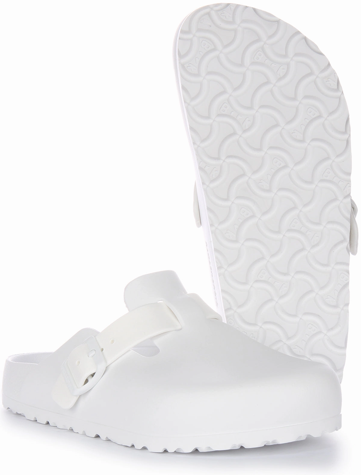 Birkenstock Boston Essentia EVA In White | Narrow Fit Shoes Birkenstock