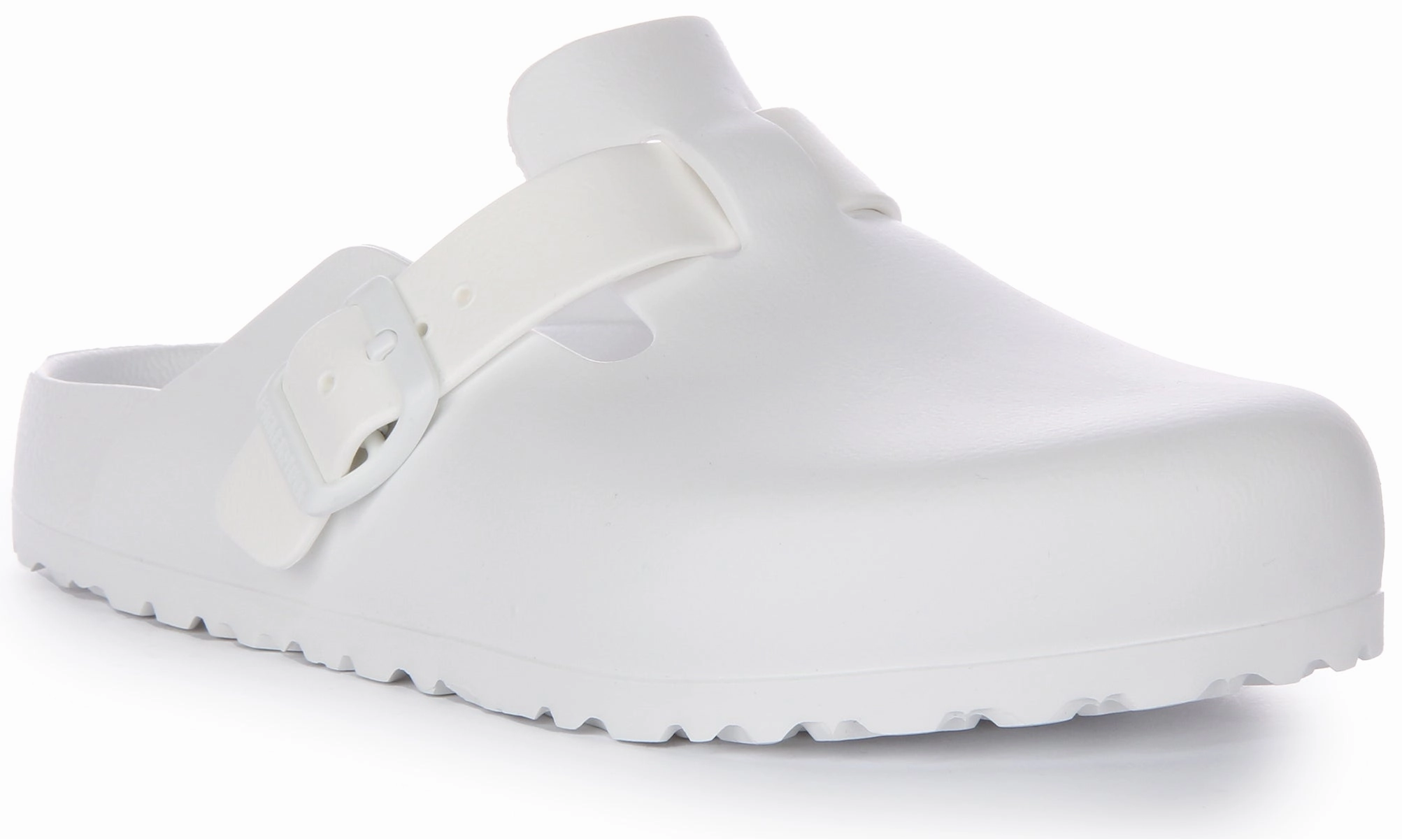 Birkenstock Boston Essentia EVA In White | Narrow Fit Shoes Birkenstock