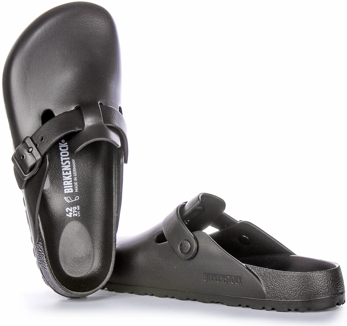 Birkenstock Boston Eva In Black | Regular Fit Shoes Birkenstock