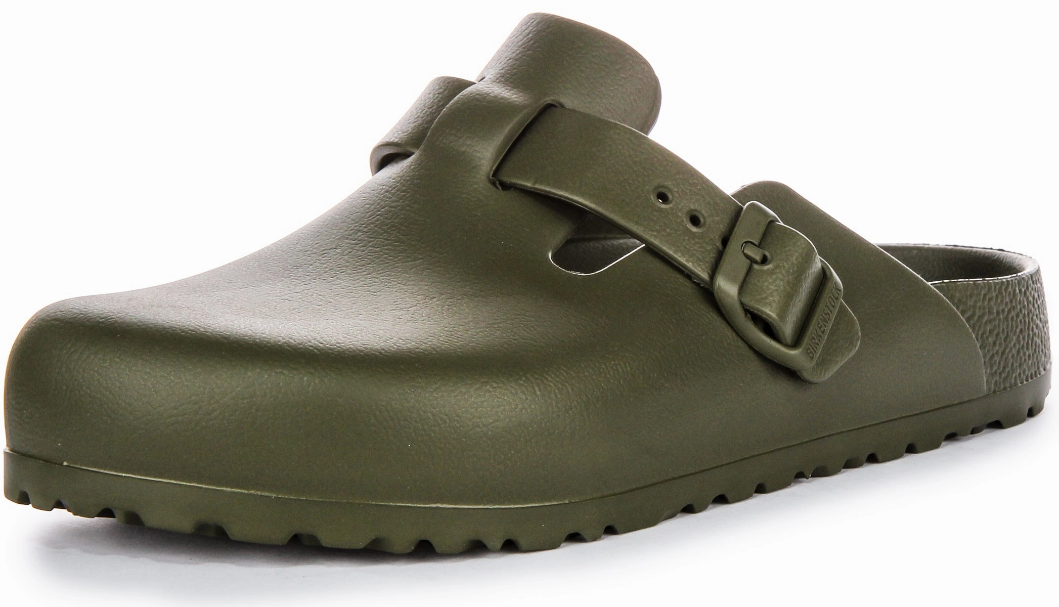 Birkenstock Boston Eva In Khaki | Narrow Fit Shoes Birkenstock
