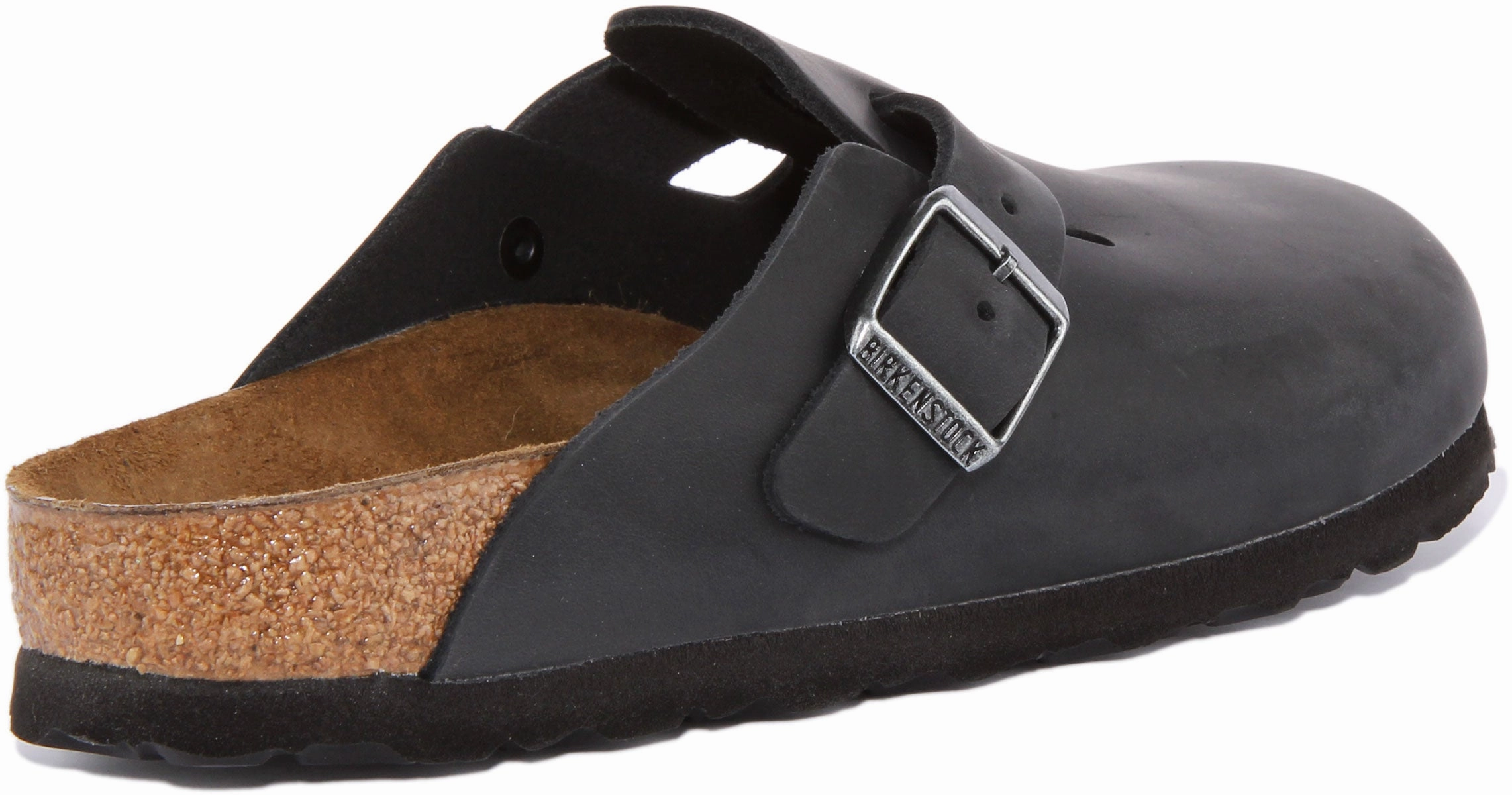 Birkenstock Boston NL In Black Leather | Narrow Fit Shoes Birkenstock