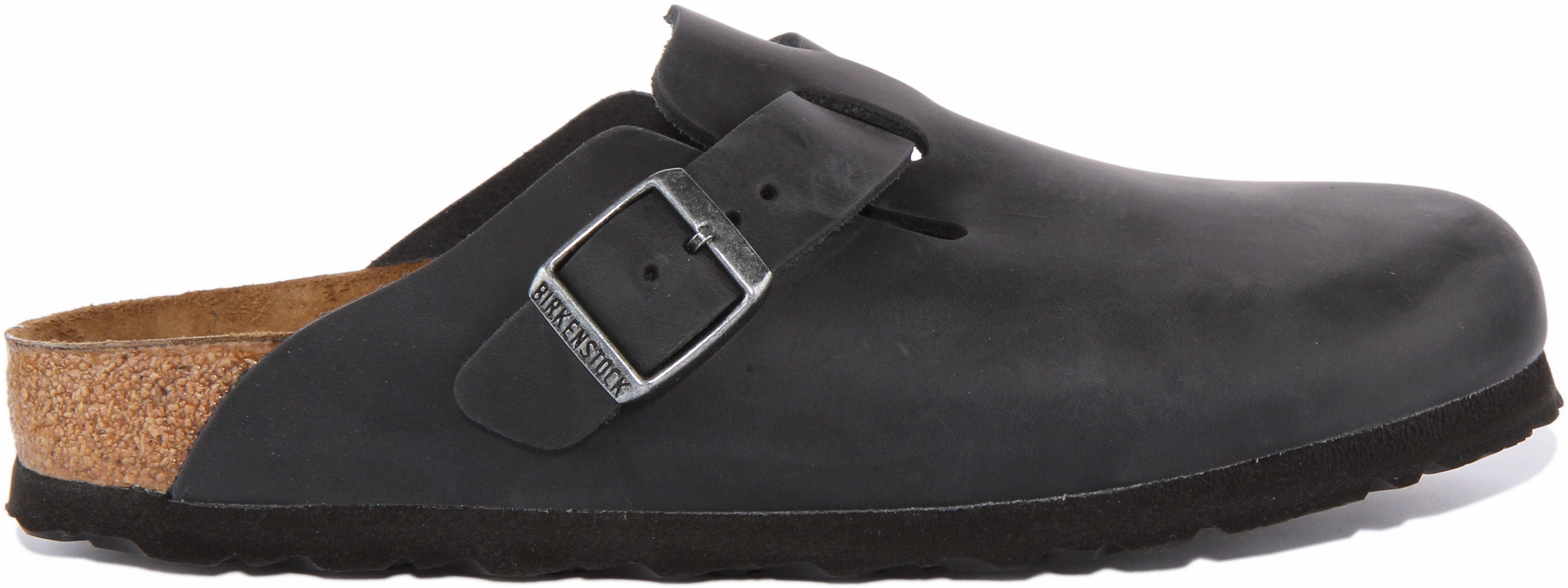 Birkenstock Boston NL In Black Leather | Narrow Fit Shoes Birkenstock