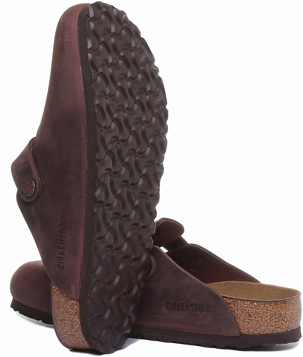 Birkenstock Boston Nl In Dark Brown | Regular Fit Shoes Birkenstock