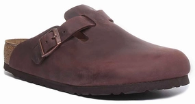 Birkenstock Boston Nl In Dark Brown | Regular Fit Shoes Birkenstock