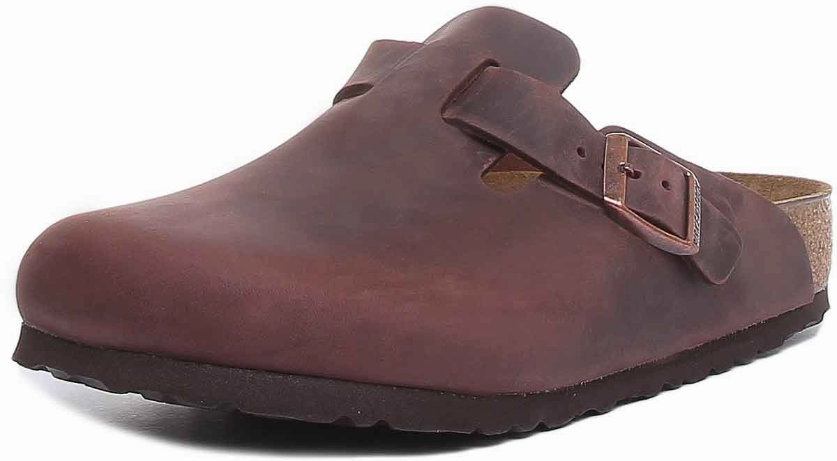 Birkenstock Boston Nl In Dark Brown | Regular Fit Shoes Birkenstock