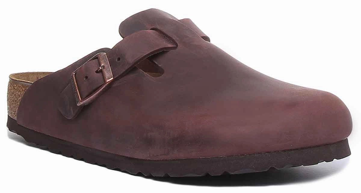 Birkenstock Boston Nl In Dark Brown | Regular Fit Shoes Birkenstock