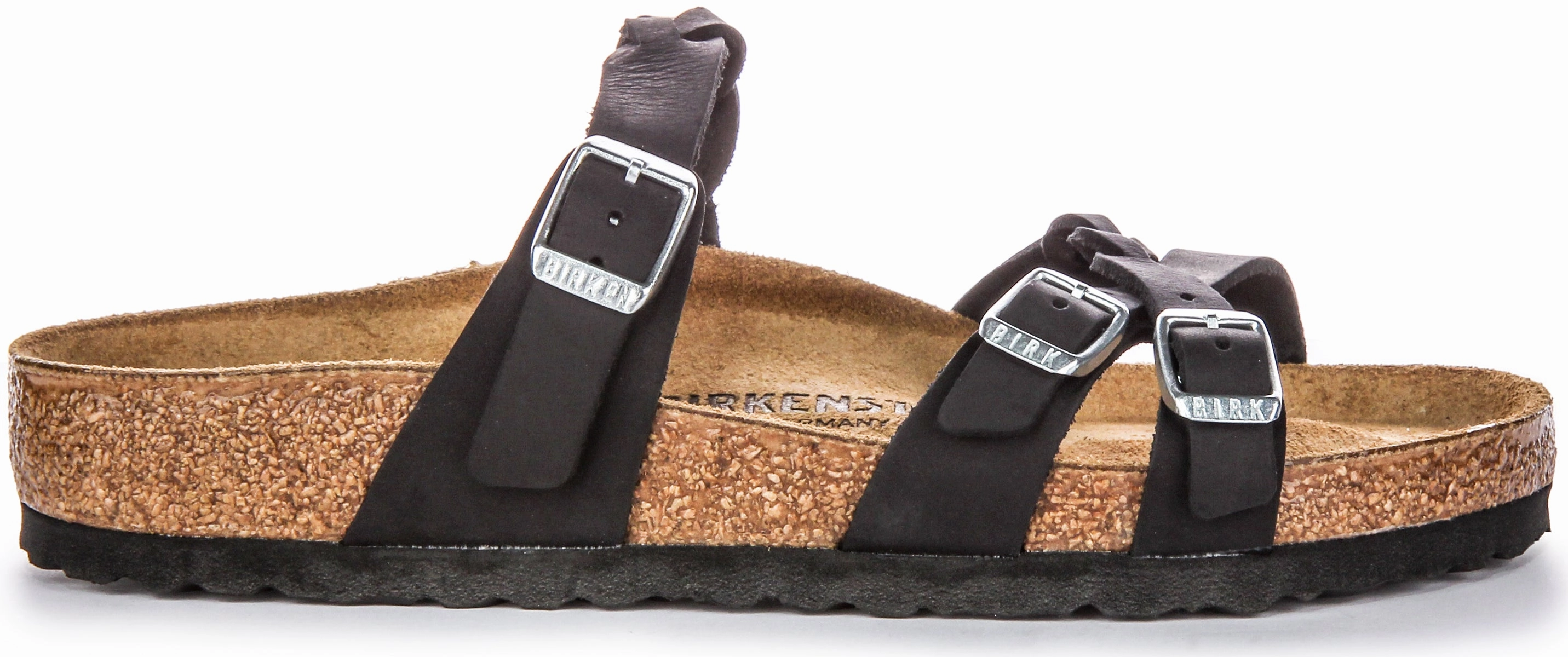 Birkenstock Franca Braided In Black | Regular Fit Shoes Birkenstock