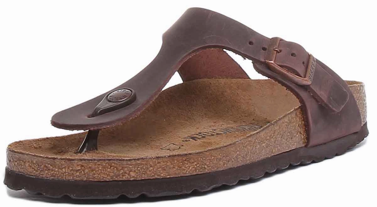 Birkenstock Gizeh In Dark Brown | Narrow Fit Shoes Birkenstock